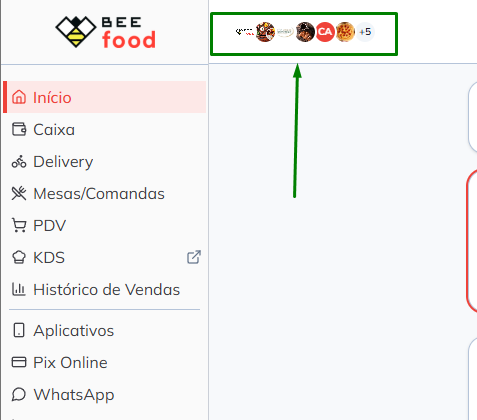 Estabelecimentos associados ao link